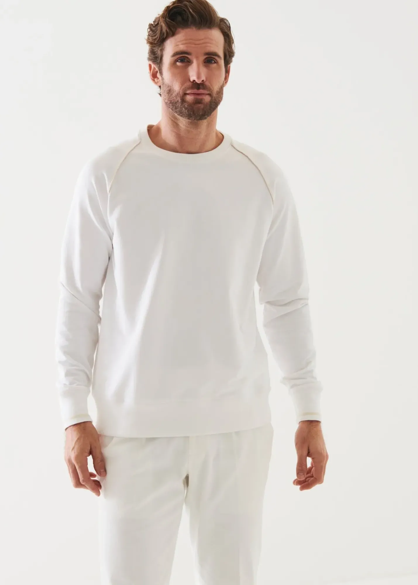 PATRICK ASSARAF Pima Cotton French Terry Quarter Zip|Men Sweatshirts & Hoodies