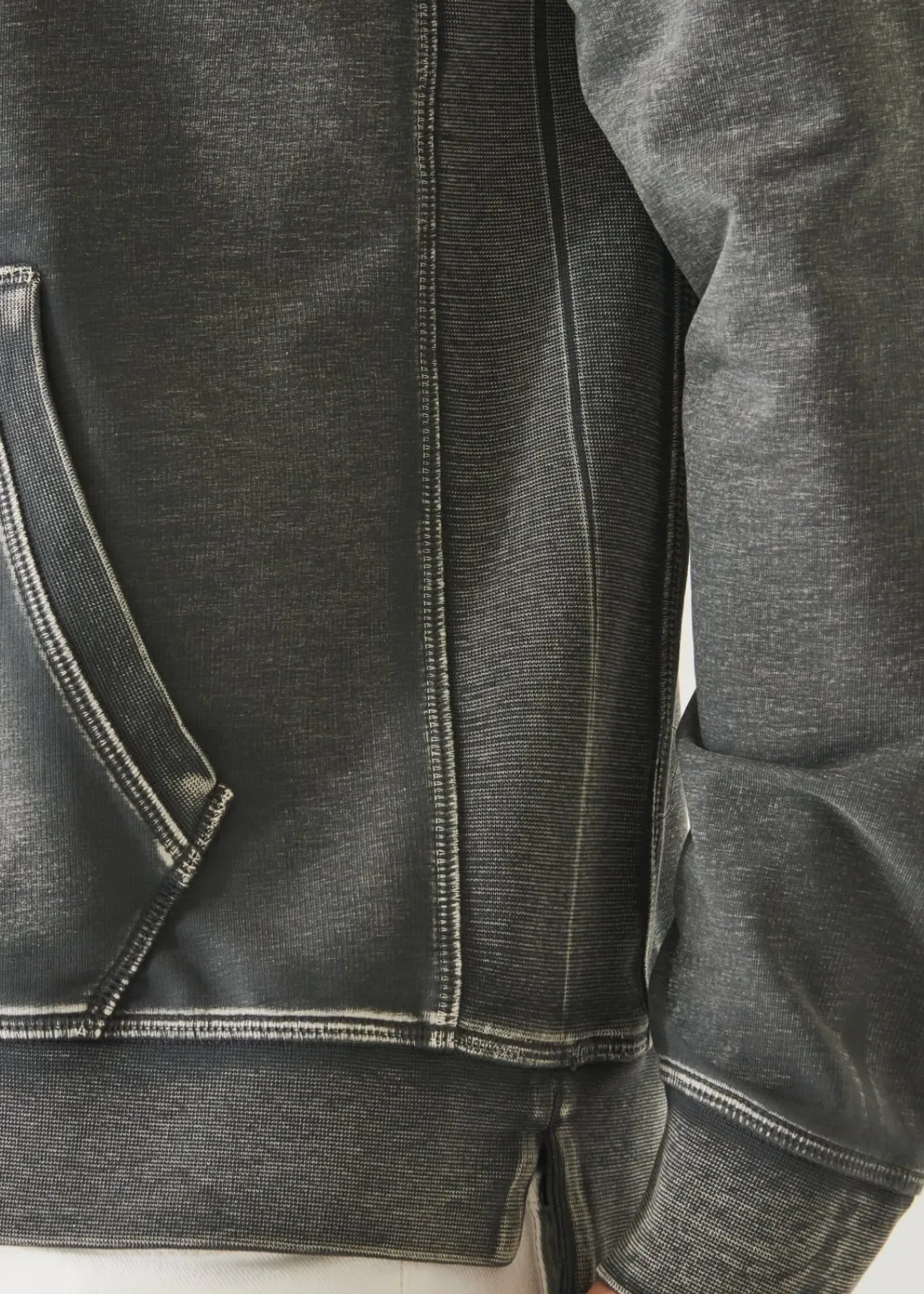 PATRICK ASSARAF Pima Cotton French Terry Vintage Wash Hoodie|Men Sweatshirts & Hoodies