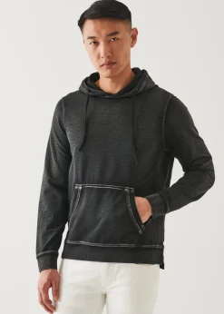 PATRICK ASSARAF Pima Cotton French Terry Vintage Wash Hoodie|Men Sweatshirts & Hoodies