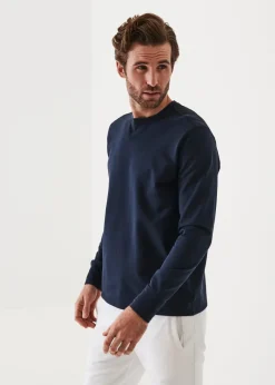 PATRICK ASSARAF Pima Cotton French Terry Quarter Zip|Men Sweatshirts & Hoodies
