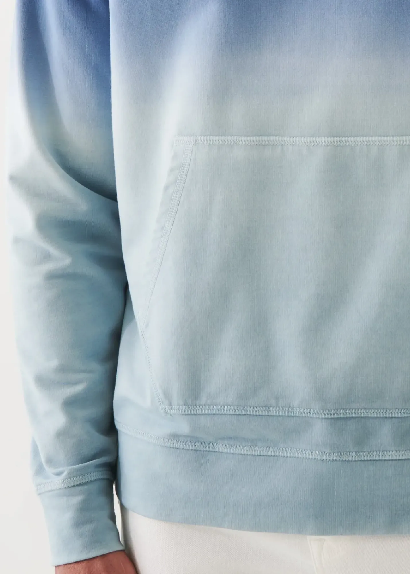 PATRICK ASSARAF Pima Cotton French Terry Mineral Wash Sweatshirt|Men Sweatshirts & Hoodies