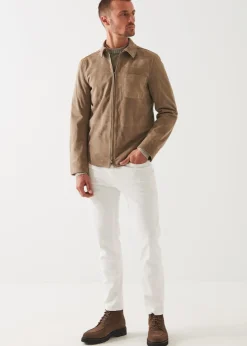 PATRICK ASSARAF Pima Cotton French Terry Overshirt|Men Shirt Jackets