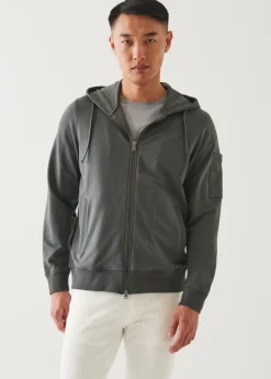PATRICK ASSARAF Pima Cotton French Terry Soft Wash Sweatshirt|Men Sweatshirts & Hoodies