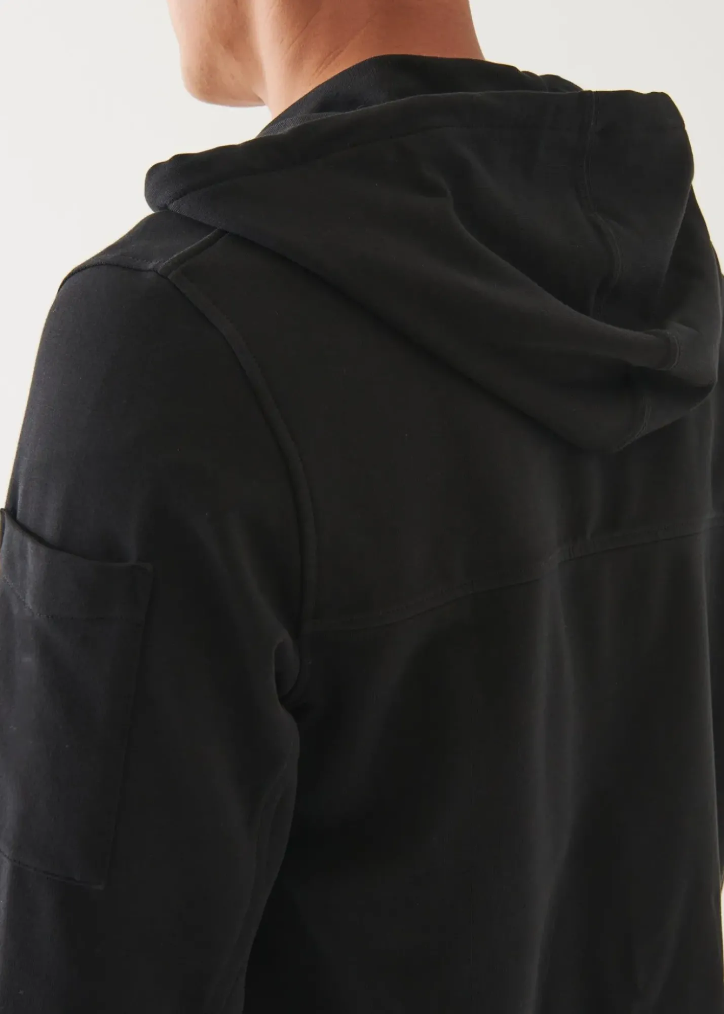 PATRICK ASSARAF Pima Cotton French Terry Zip-Up Hoodie|Men Sweatshirts & Hoodies
