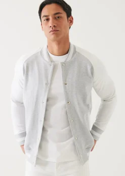 PATRICK ASSARAF Pima Cotton French Terry Bomber Jacket|Men Outerwear