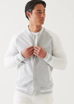 PATRICK ASSARAF Pima Cotton French Terry Bomber Jacket|Men Outerwear