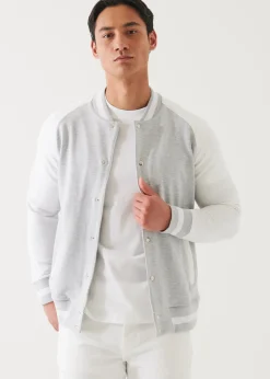 PATRICK ASSARAF Pima Cotton French Terry Bomber Jacket|Men Outerwear