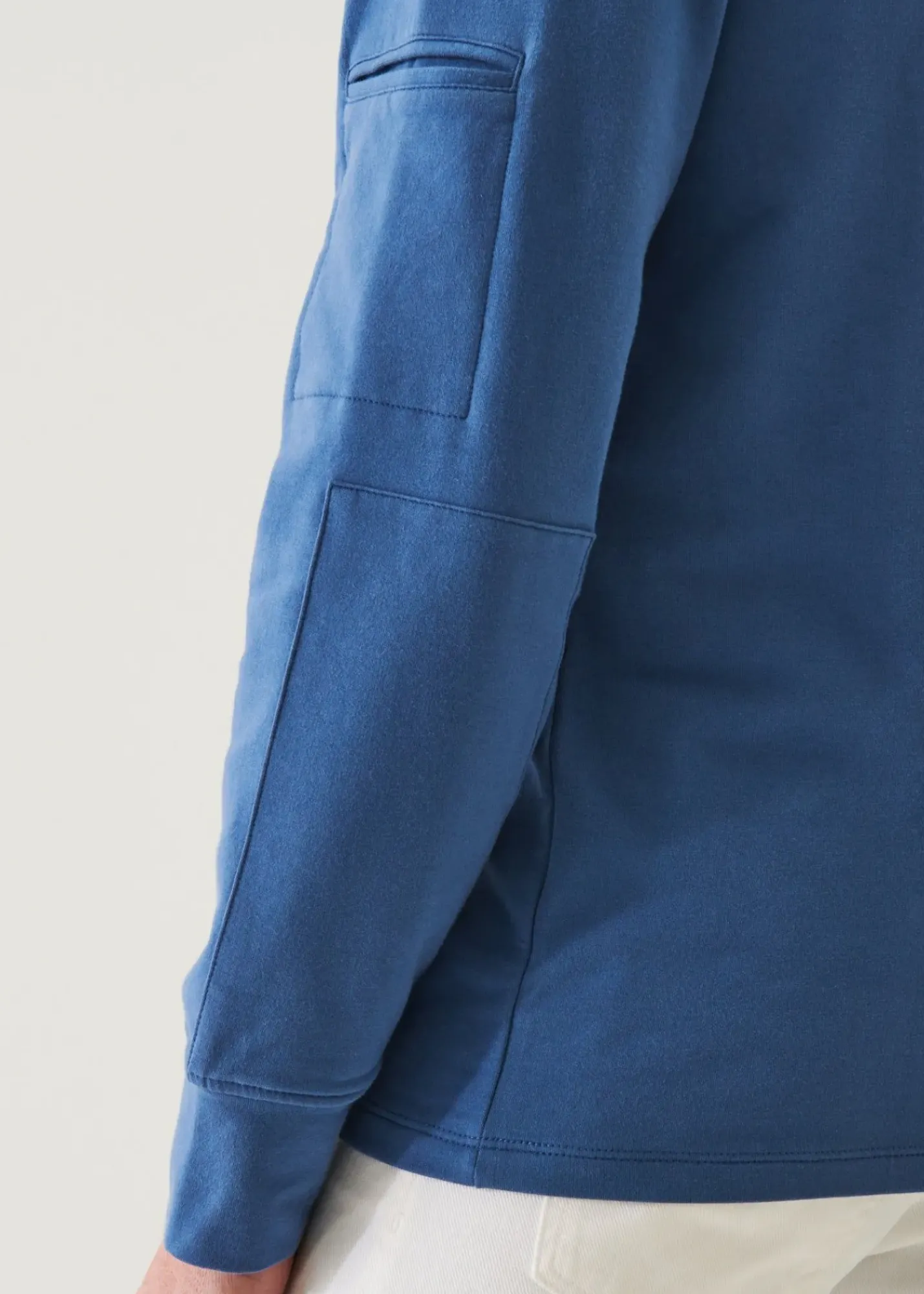 PATRICK ASSARAF Pima Cotton French Terry Quarter Zip|Men Sweatshirts & Hoodies