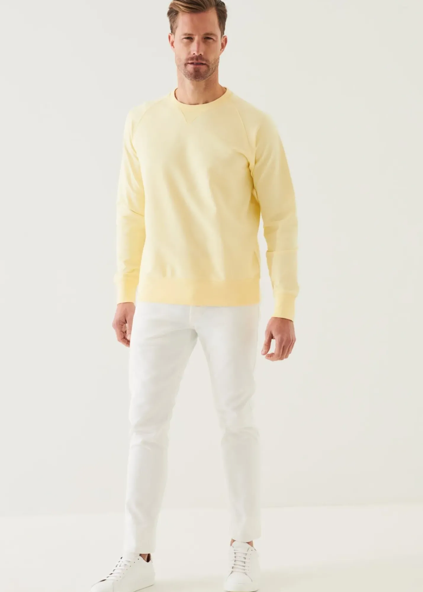 PATRICK ASSARAF Pima Cotton French Terry Raglan Sweatshirt|Men Sweatshirts & Hoodies