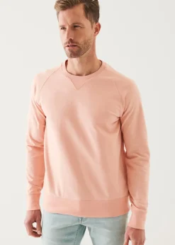 PATRICK ASSARAF Pima Cotton French Terry Raglan Sweatshirt|Men Sweatshirts & Hoodies