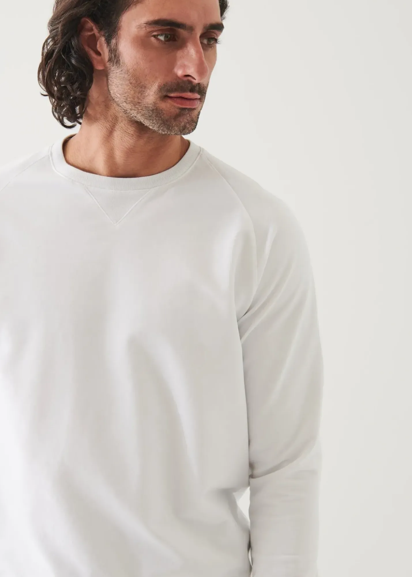 PATRICK ASSARAF Pima Cotton French Terry Raglan Sweatshirt|Men Sweatshirts & Hoodies