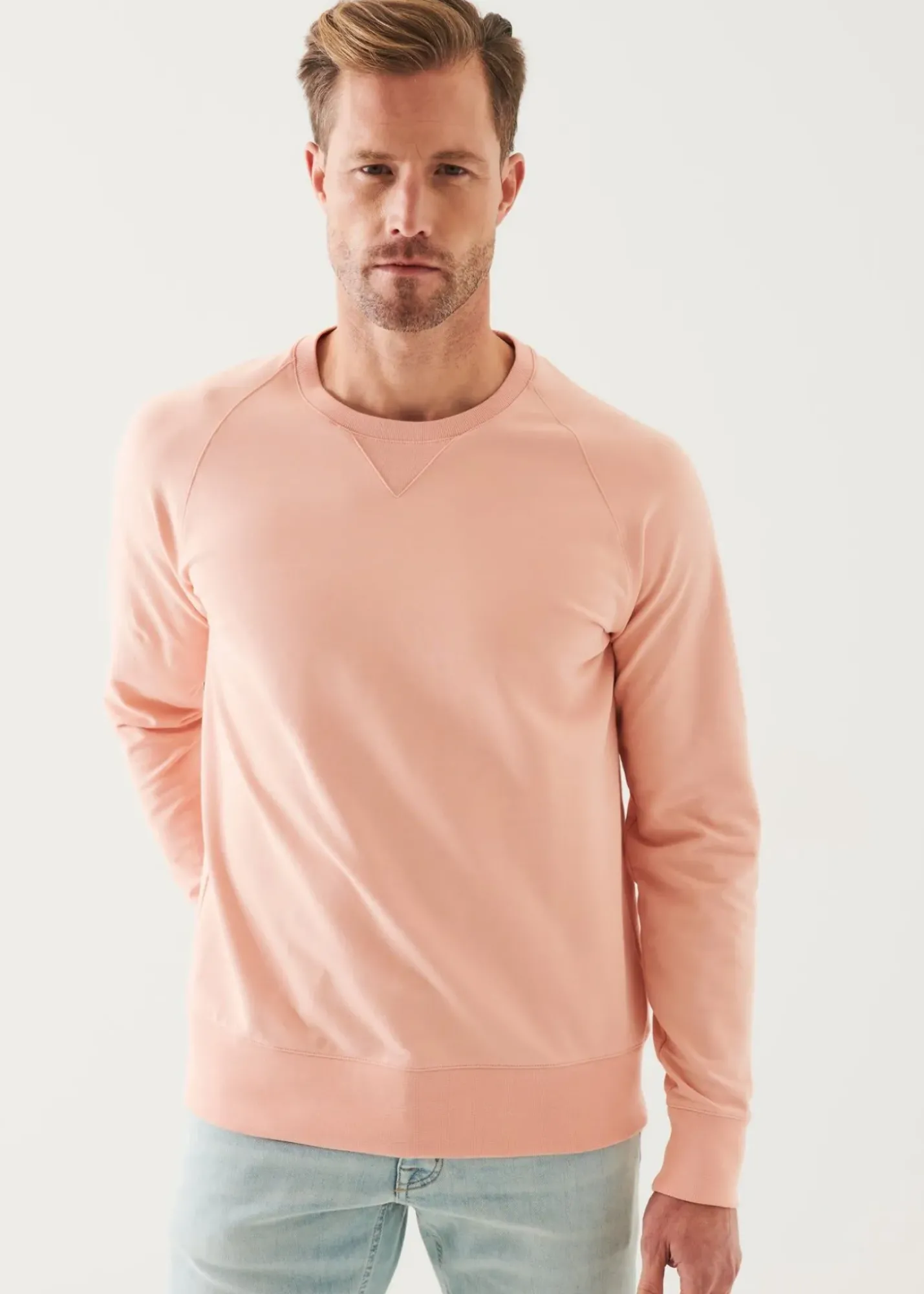 PATRICK ASSARAF Pima Cotton French Terry Raglan Sweatshirt|Men Sweatshirts & Hoodies