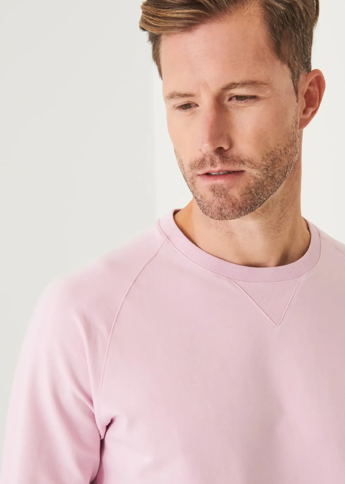 PATRICK ASSARAF Pima Cotton French Terry Raglan Sweatshirt|Men Sweatshirts & Hoodies