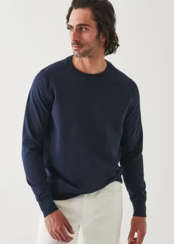 PATRICK ASSARAF Pima Cotton French Terry Raglan Sweatshirt|Men Sweatshirts & Hoodies