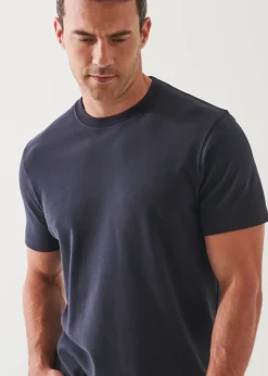 PATRICK ASSARAF Pima Cotton Stretch Brushed T-Shirt|Men T-Shirts
