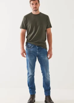 PATRICK ASSARAF Pima Cotton Stretch Brushed T-Shirt|Men T-Shirts