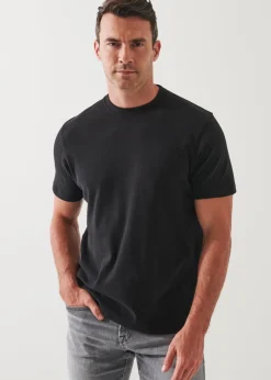 PATRICK ASSARAF Pima Cotton Stretch Brushed T-Shirt|Men T-Shirts