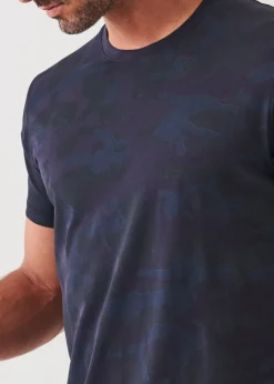 PATRICK ASSARAF Pima Cotton Stretch Camo T-Shirt|Men T-Shirts