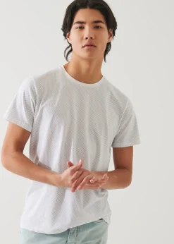 PATRICK ASSARAF Pima Cotton Stretch Degrade T-Shirt|Men T-Shirts
