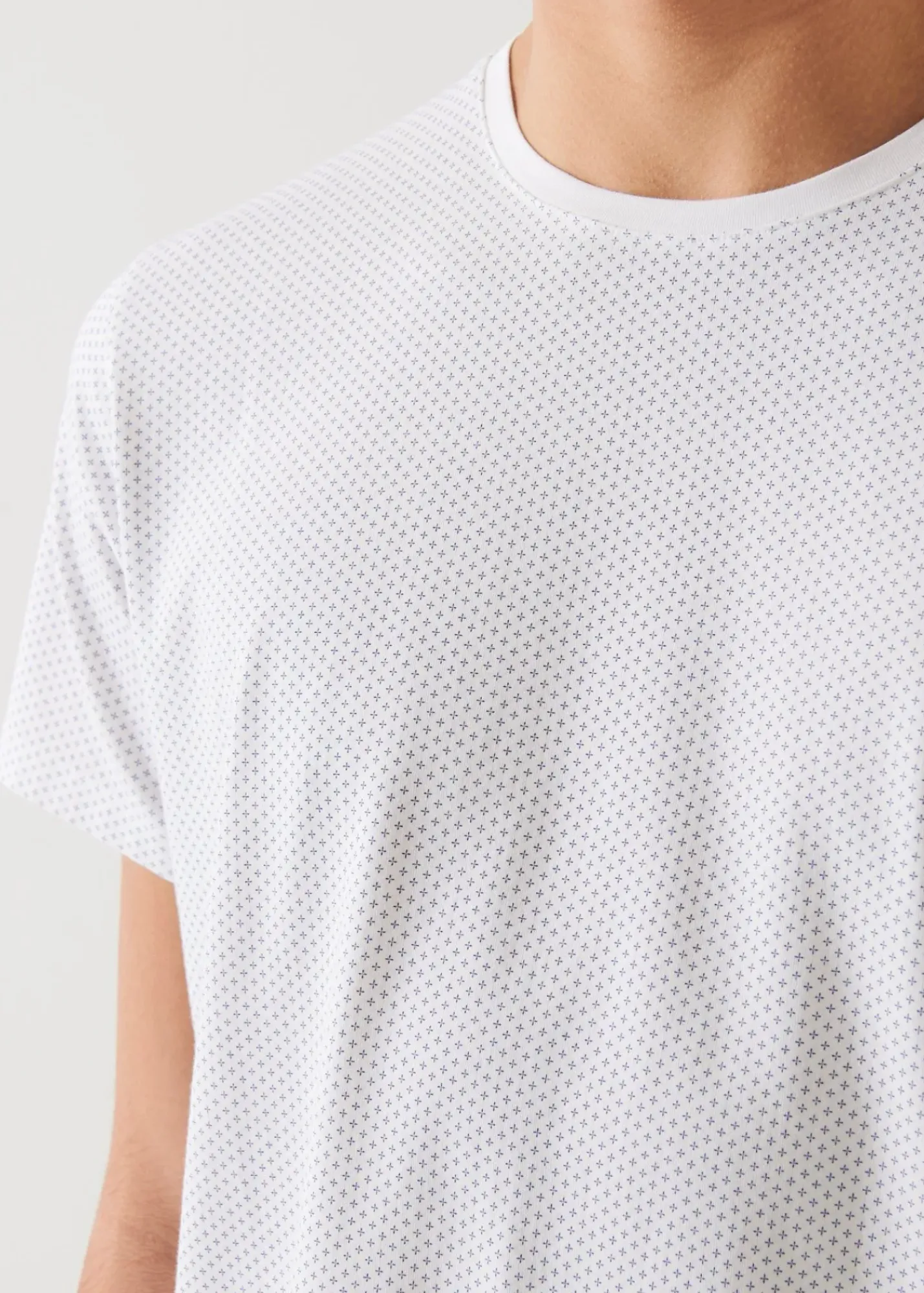 PATRICK ASSARAF Pima Cotton Stretch Degrade T-Shirt|Men T-Shirts