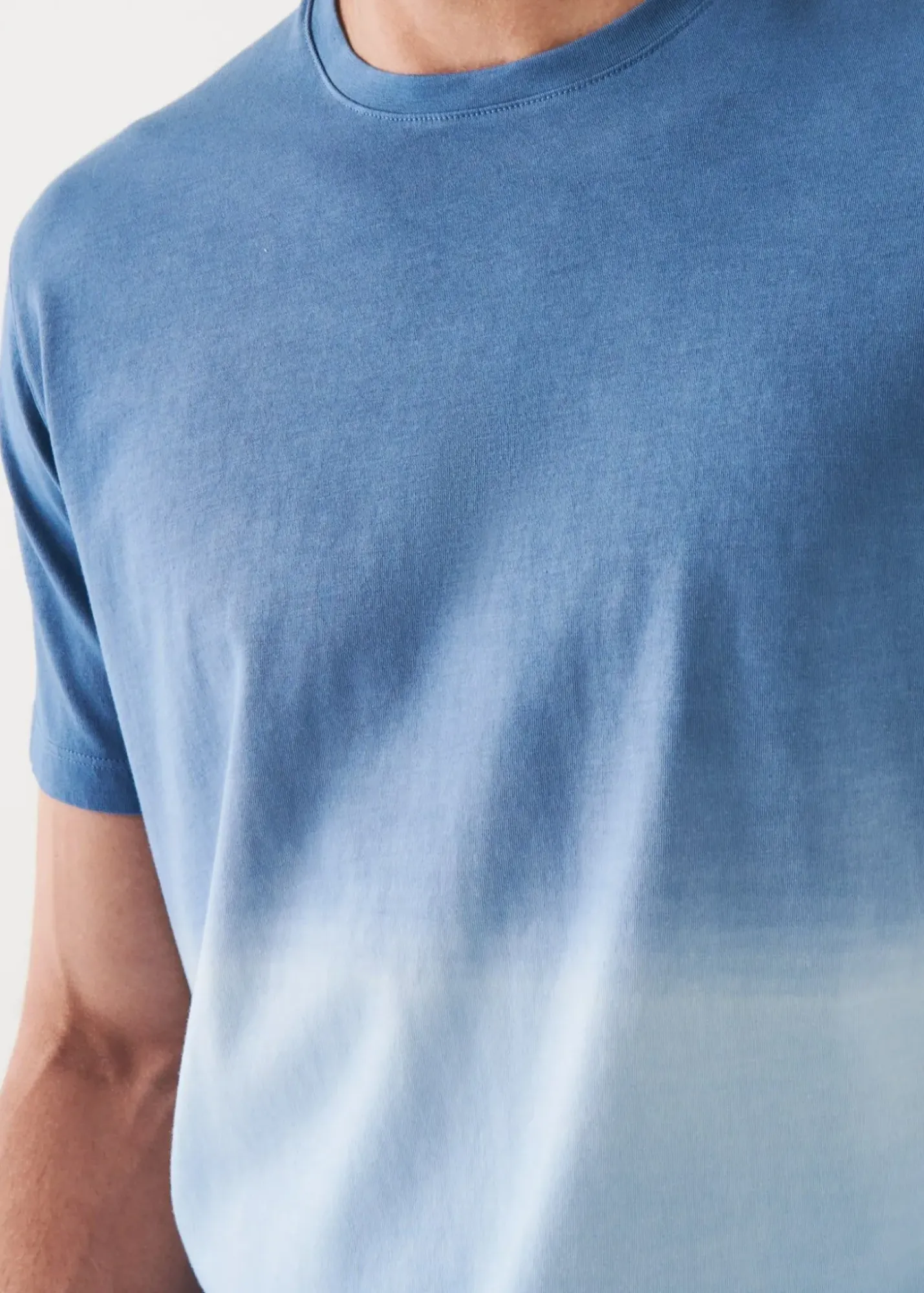 PATRICK ASSARAF Pima Cotton Stretch Degrade T-Shirt|Men T-Shirts