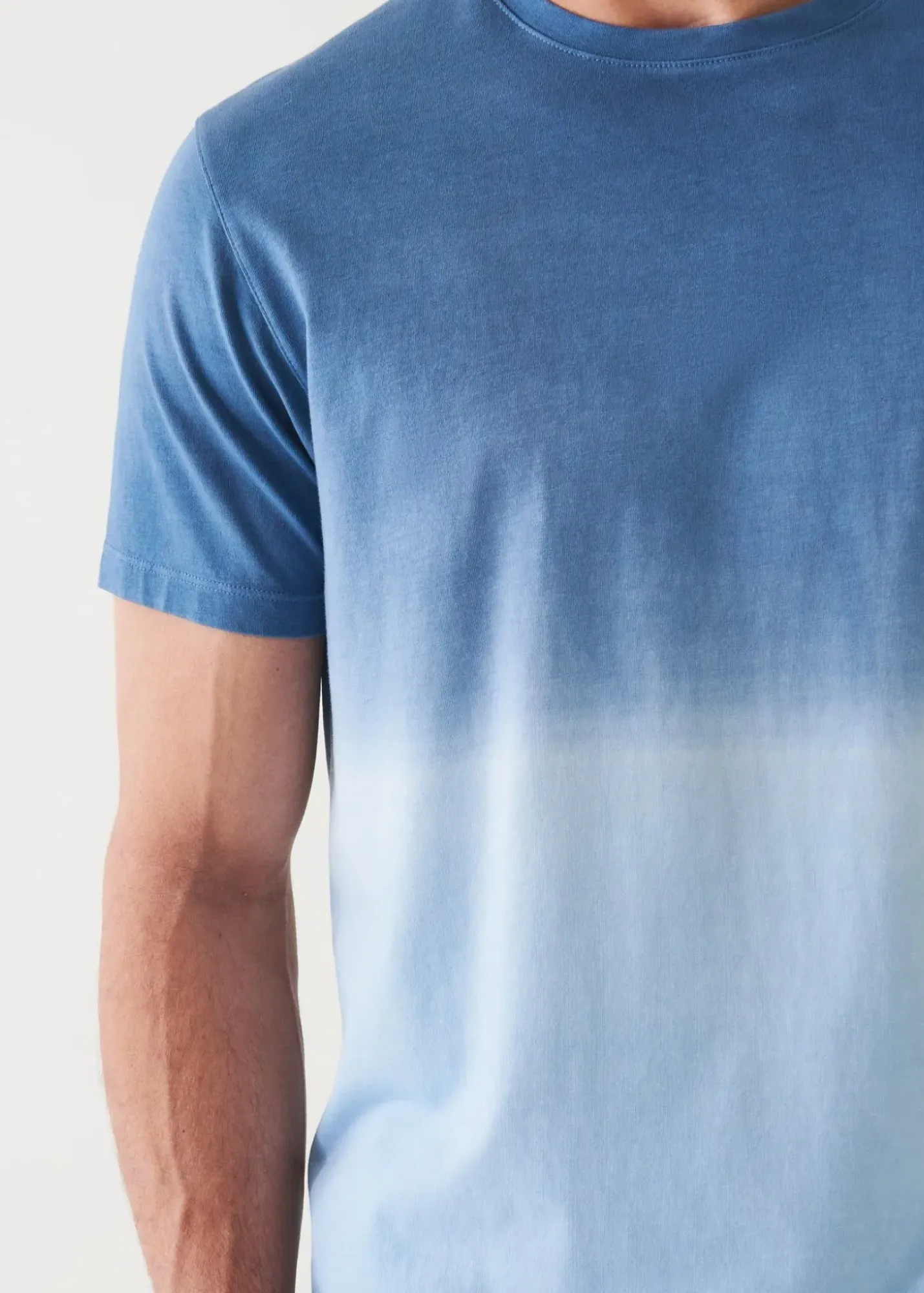 PATRICK ASSARAF Pima Cotton Stretch Degrade T-Shirt|Men T-Shirts