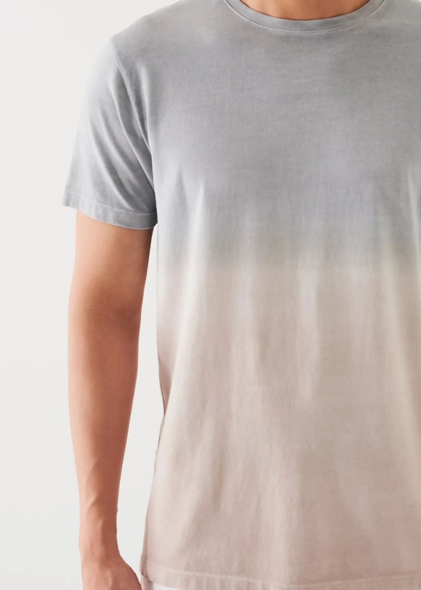 PATRICK ASSARAF Pima Cotton Stretch Degrade T-Shirt|Men T-Shirts