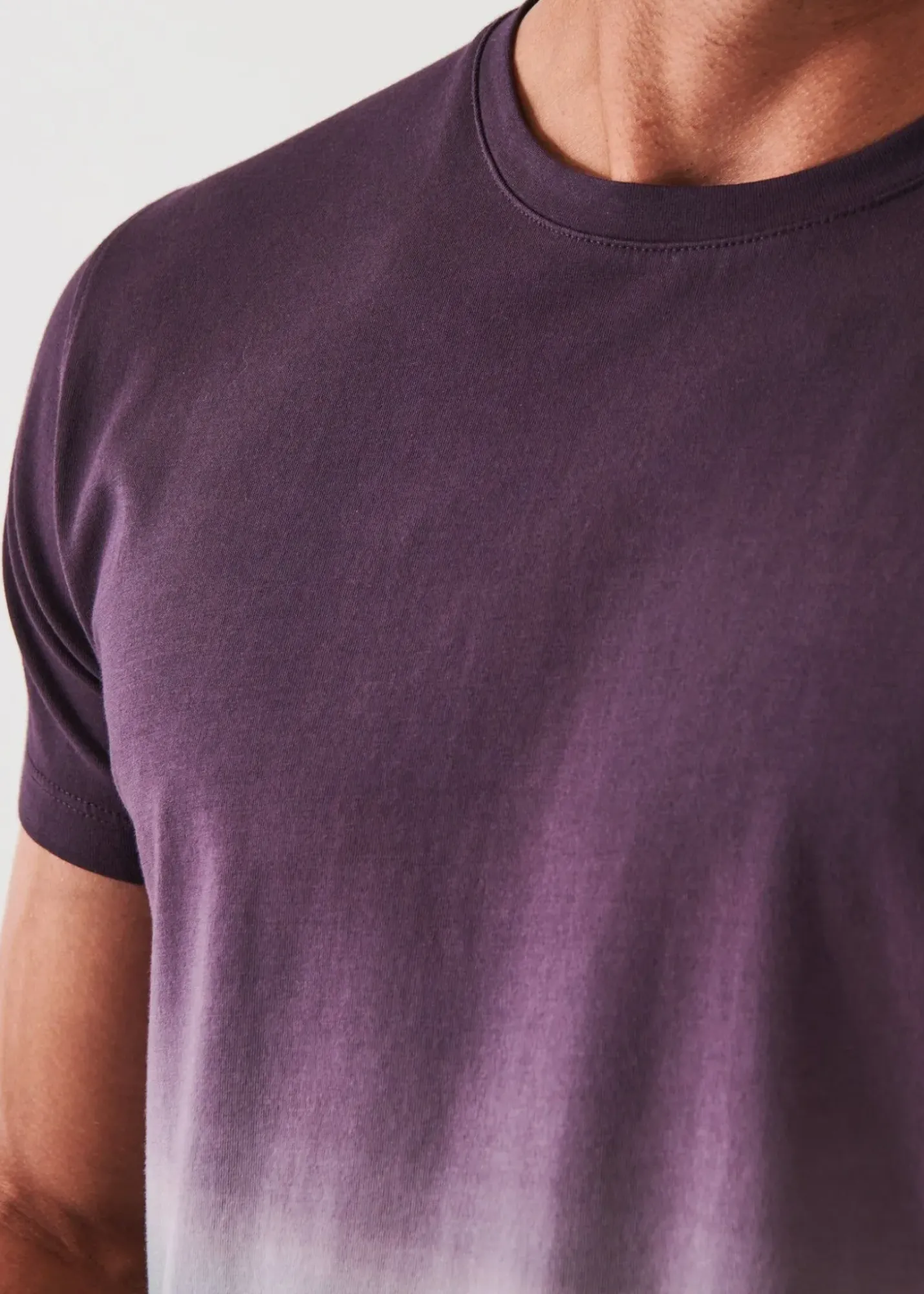 PATRICK ASSARAF Pima Cotton Stretch Degrade T-Shirt|Men T-Shirts