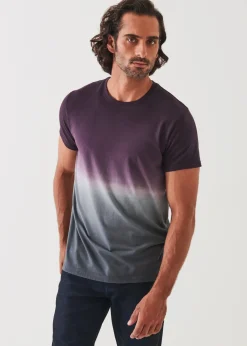 PATRICK ASSARAF Pima Cotton Stretch Degrade T-Shirt|Men T-Shirts