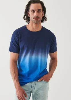 PATRICK ASSARAF Pima Cotton Stretch Degrade T-Shirt|Men T-Shirts