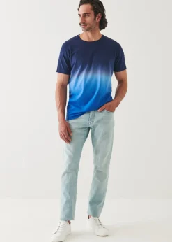 PATRICK ASSARAF Pima Cotton Stretch Degrade T-Shirt|Men T-Shirts