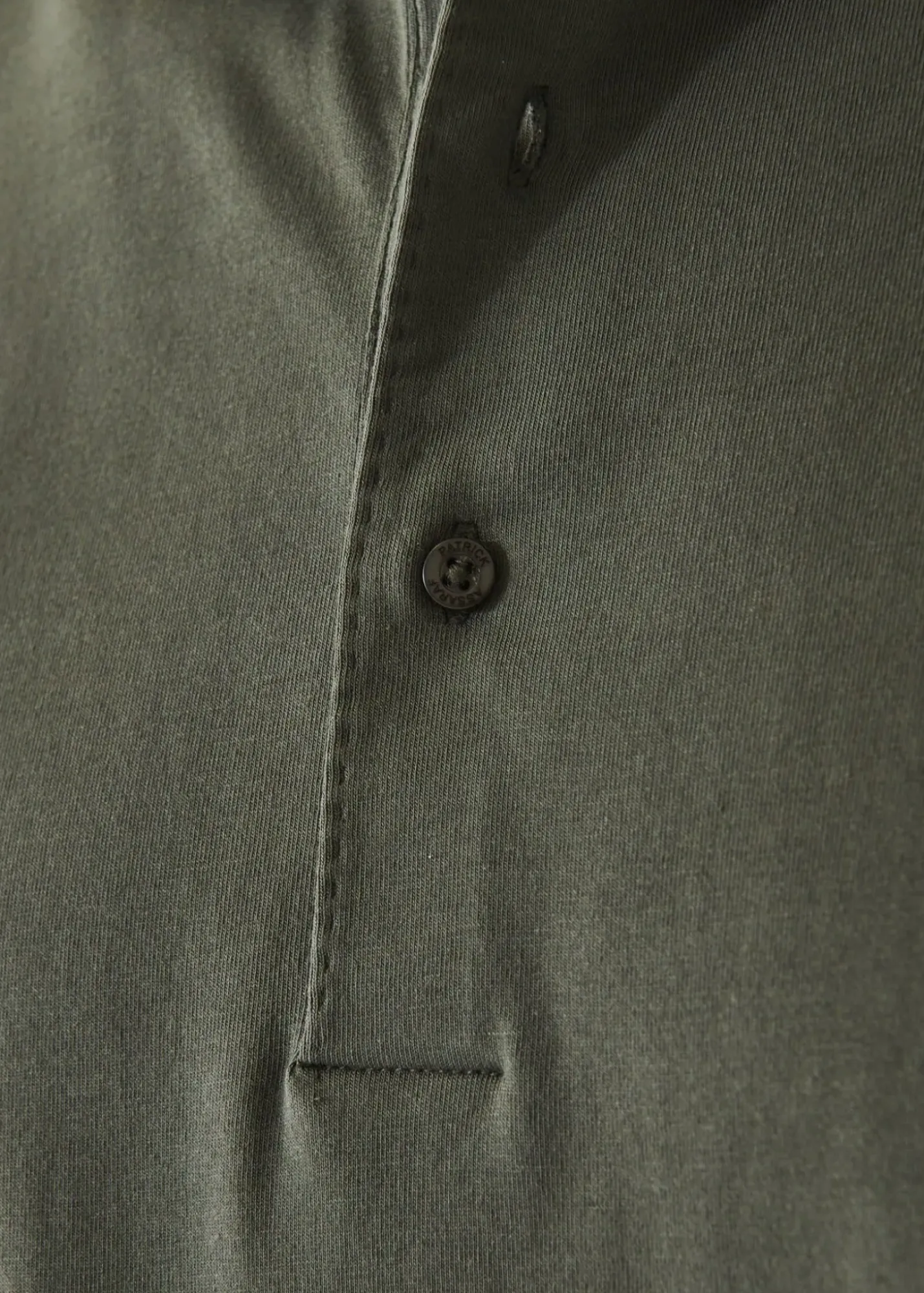 PATRICK ASSARAF Pima Cotton Stretch Long Sleeve Polo|Men Polos