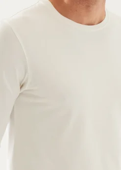 PATRICK ASSARAF Pima Cotton Stretch Long Sleeve T-Shirt|Men T-Shirts