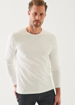 PATRICK ASSARAF Pima Cotton Stretch Long Sleeve T-Shirt|Men T-Shirts