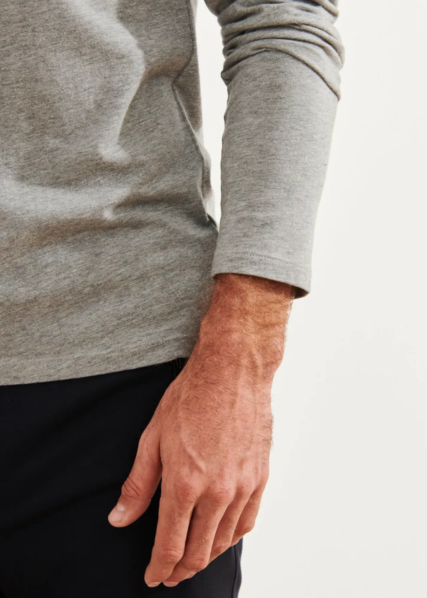 PATRICK ASSARAF Pima Cotton Stretch Long Sleeve T-Shirt|Men T-Shirts