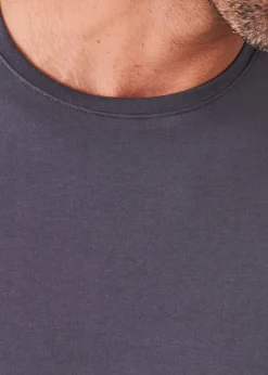 PATRICK ASSARAF Pima Cotton Stretch Long Sleeve T-Shirt|Men T-Shirts