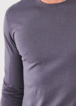 PATRICK ASSARAF Pima Cotton Stretch Long Sleeve T-Shirt|Men T-Shirts