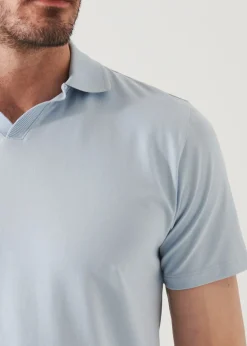 PATRICK ASSARAF Pima Cotton Stretch Open Polo|Men Polos