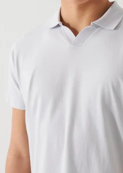 PATRICK ASSARAF Pima Cotton Stretch Open Polo|Men Polos