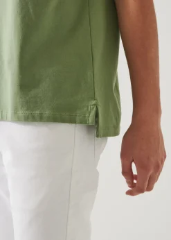 PATRICK ASSARAF Pima Cotton Stretch Open Polo|Men Polos