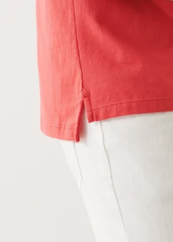 PATRICK ASSARAF Pima Cotton Stretch Open Polo|Men Polos