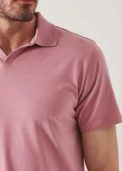 PATRICK ASSARAF Pima Cotton Stretch Open Polo|Men Polos
