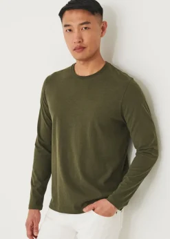PATRICK ASSARAF Pima Cotton Stretch Overdye T-Shirt|Men T-Shirts