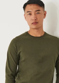 PATRICK ASSARAF Pima Cotton Stretch Overdye T-Shirt|Men T-Shirts