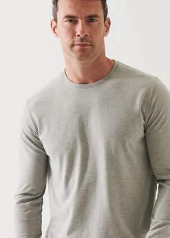 PATRICK ASSARAF Pima Cotton Stretch Overdye T-Shirt|Men T-Shirts
