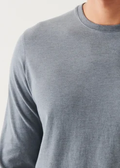 PATRICK ASSARAF Pima Cotton Stretch Overdye T-Shirt|Men T-Shirts
