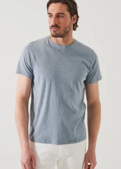 PATRICK ASSARAF Pima Cotton Stretch Overdye T-Shirt|Men T-Shirts