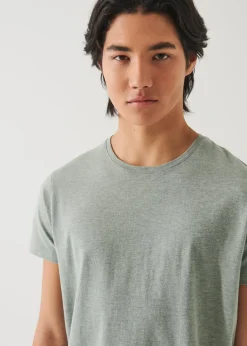 PATRICK ASSARAF Pima Cotton Stretch Overdye T-Shirt|Men T-Shirts