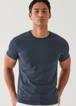 PATRICK ASSARAF Pima Cotton Stretch Overdye T-Shirt|Men T-Shirts