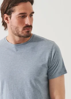 PATRICK ASSARAF Pima Cotton Stretch Overdye T-Shirt|Men T-Shirts